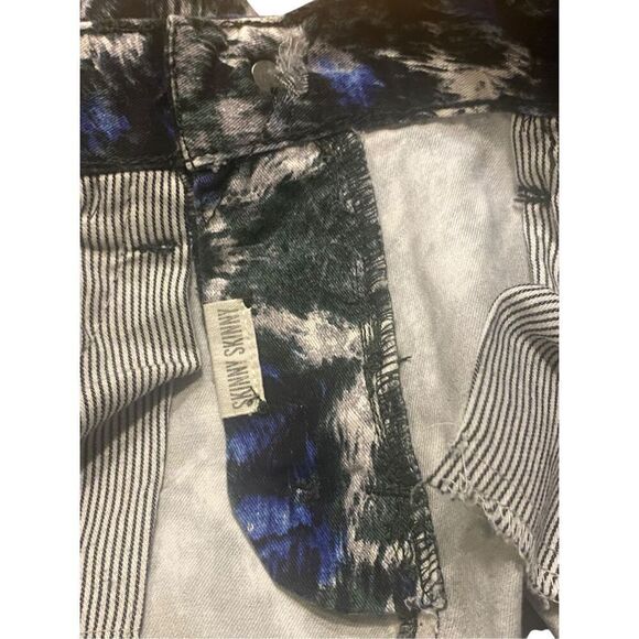 Madewell Womens Multi Brushstroke Splatter Print Shinny Skinny Jeans Size 23x32 - Picture 6 of 6